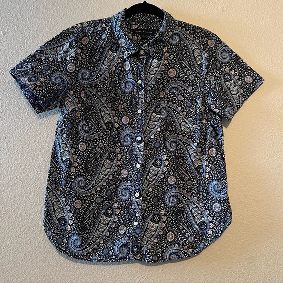 Tommy Hilfiger Pacific Paisley Button-Up Camp Shirt size M - Picture 3 of 7